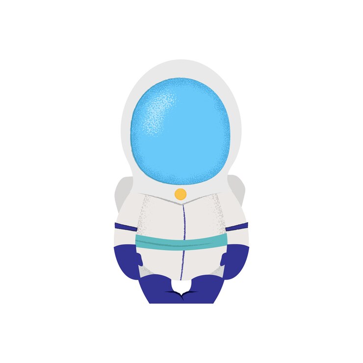 Vetor grátis astronauta sentado na cadeira. astronauta, capitão, ficção.