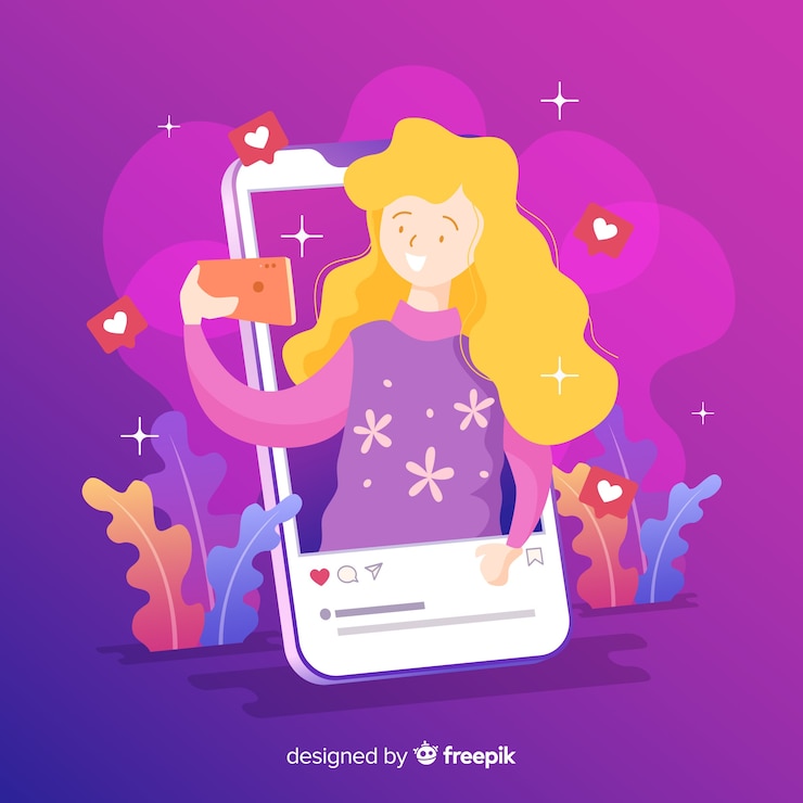 Vetor grátis auto foto conceito instagram post