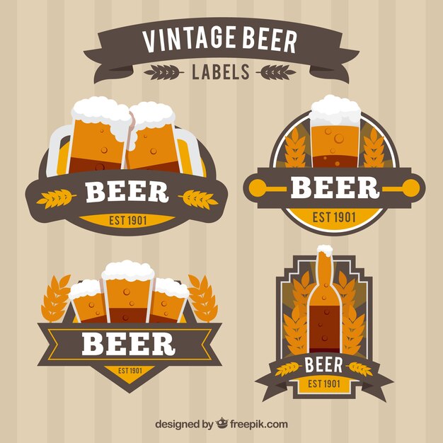 autocolantes cerveja Vintage