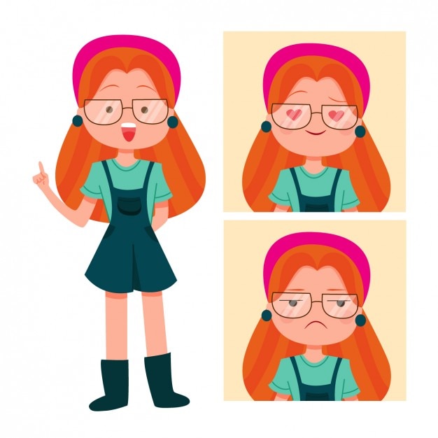 Vetor grátis avatares mulher coloridos