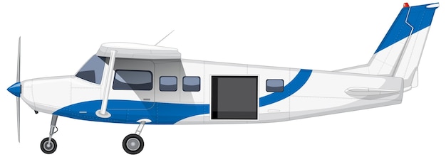 Vetor grátis avião isolado no fundo branco