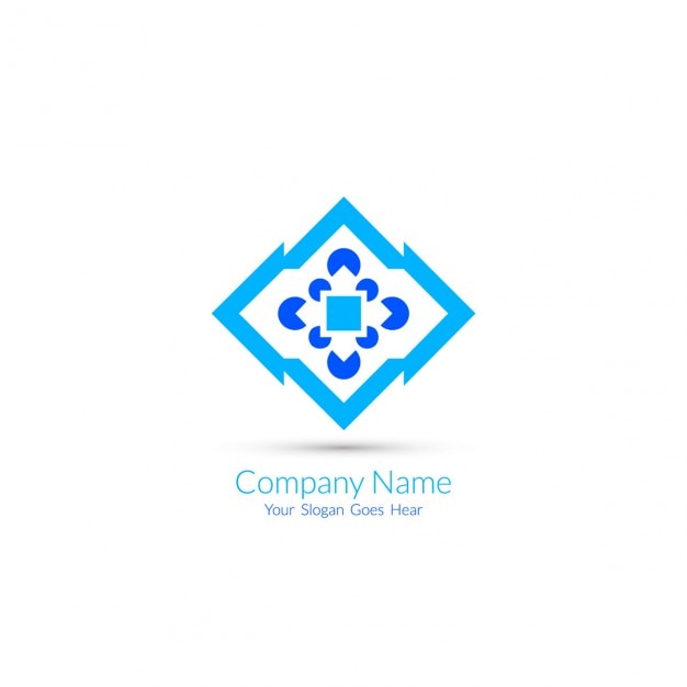 Vetor grátis azul abstrato do projeto do logotipo