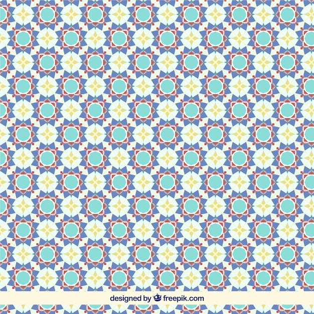 azulejo padrão geométrico floral