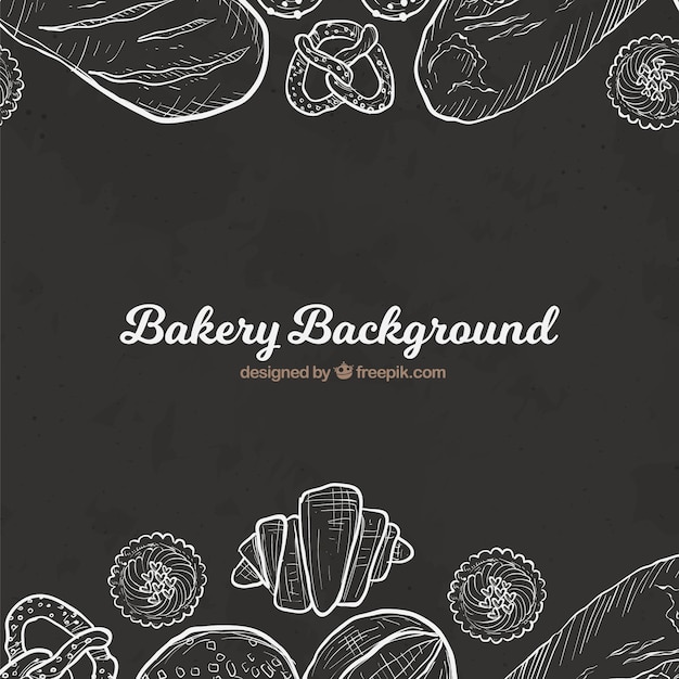 Bakery background in flat style