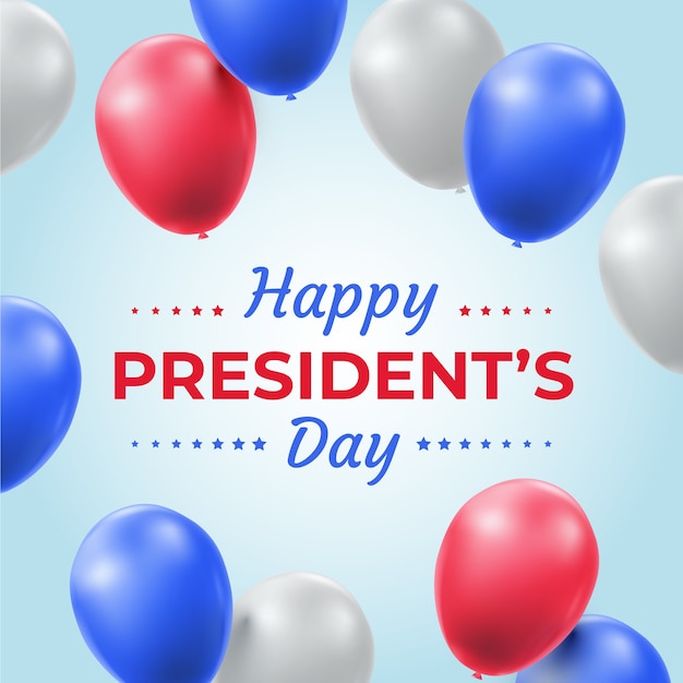 Balões realistas para o dia dos presidentes
