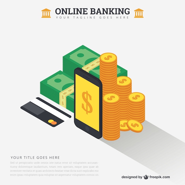 Banco on-line modelo de conceito