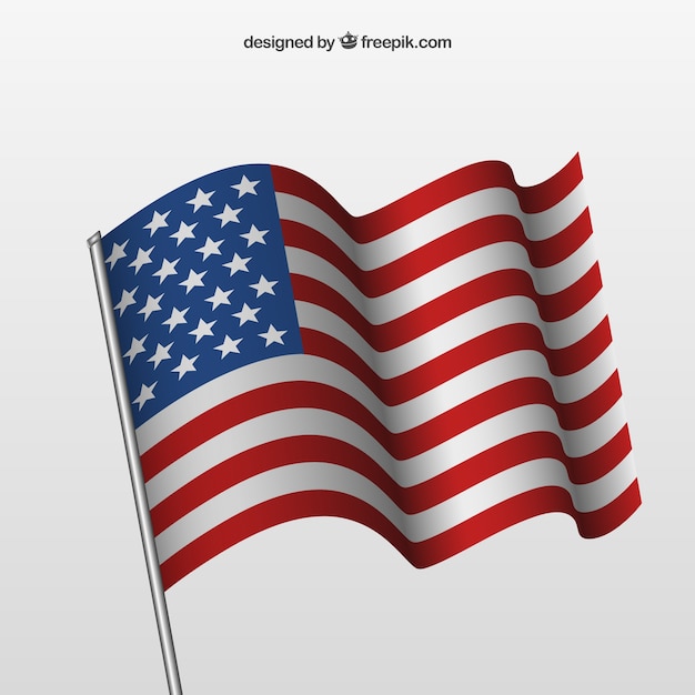 Bandeira americana de ondulação