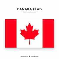 Vetor grátis bandeira canadense, fundo