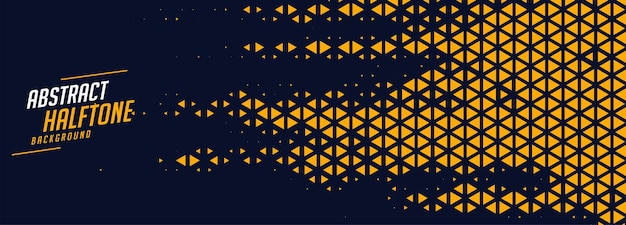Vetor grátis bandeira de padrão de triângulo amarelo e azul para papel de embrulho
