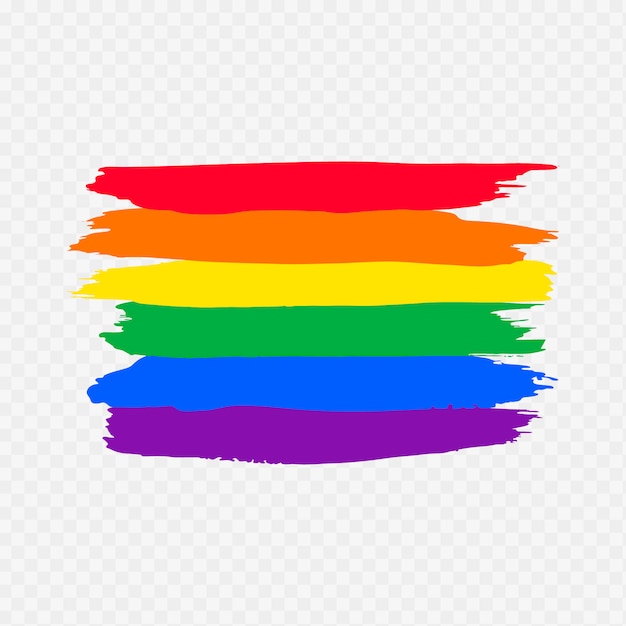 Bandeira do dia de orgulho em aquarela