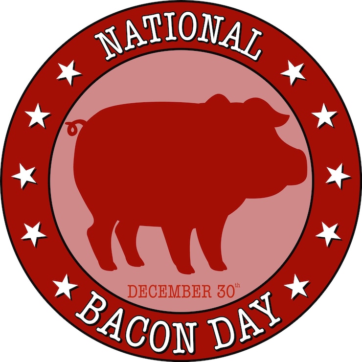 Vetor grátis bandeira do dia internacional do bacon