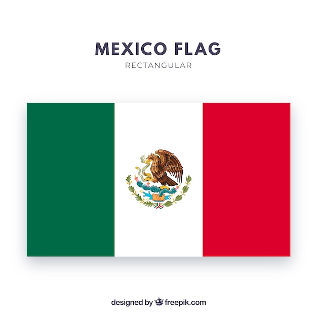 Vetor grátis bandeira do méxico
