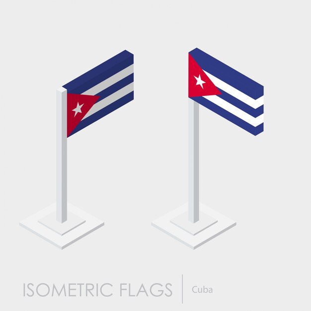 Bandeira isométrica de Cuba