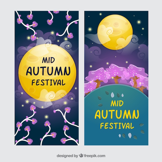 Bandeiras decorativas de mid-autumn festival