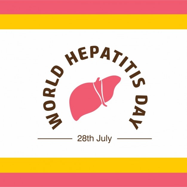 Banne ou um cartaz para o dia mundial da hepatite