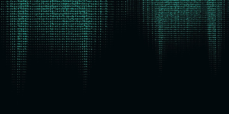 Vetor grátis banner abstrato com um design de estilo de código