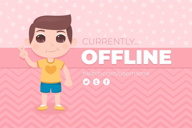 Banner bonito contração offline