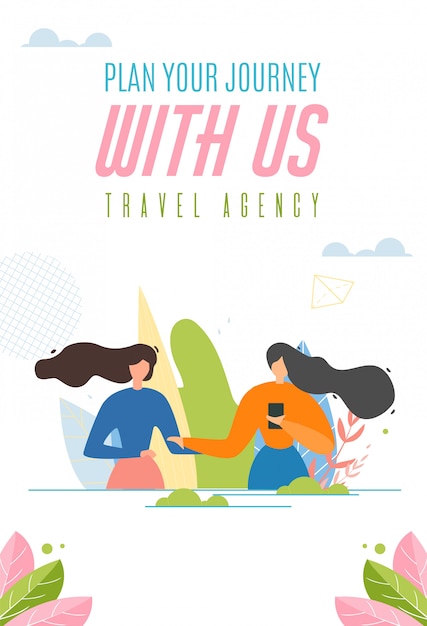 Banner de agência de viagens. Planejamento Fácil de Viagem.