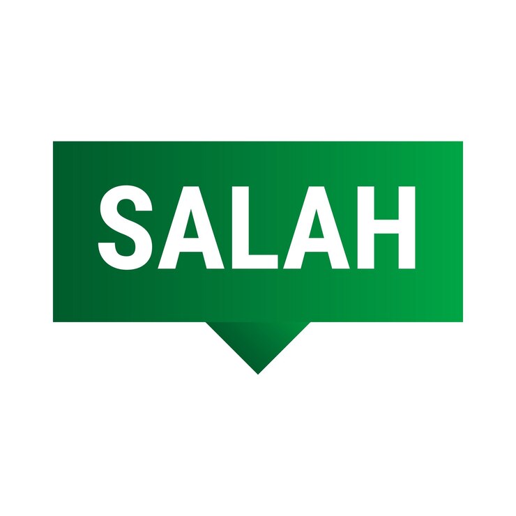 Vetor grátis banner de chamada de vetor verde escuro de salah com informações sobre jejum e oração no ramadã