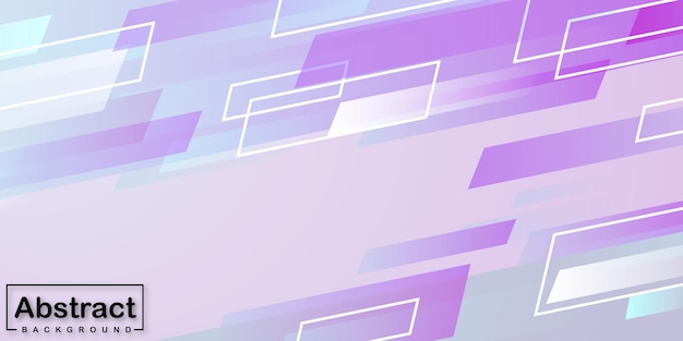 Banner de fundo abstrato multiuso com padrão retangular pastel barra roxa