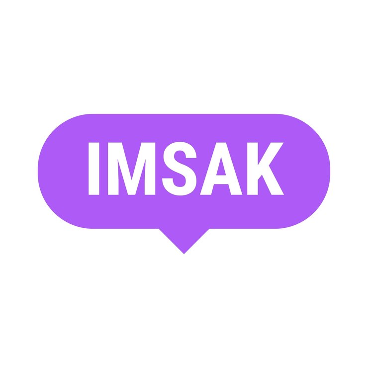 Vetor grátis banner de lembrete de vetor roxo imsak para ajudá-lo a iniciar seu jejum no horário