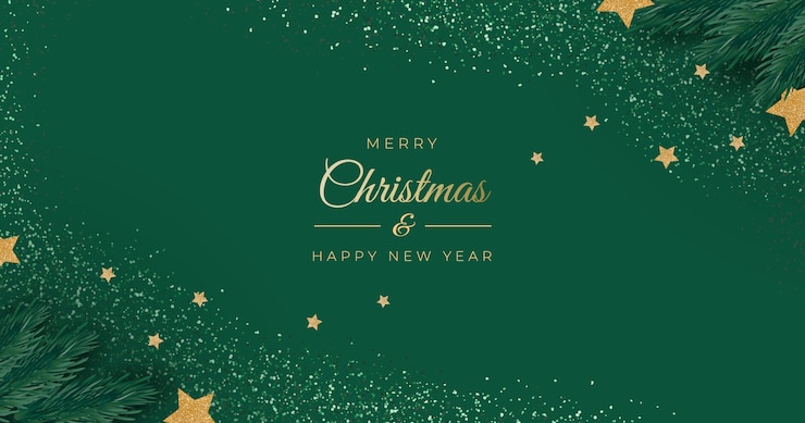 Vetor grátis banner de natal elegante
