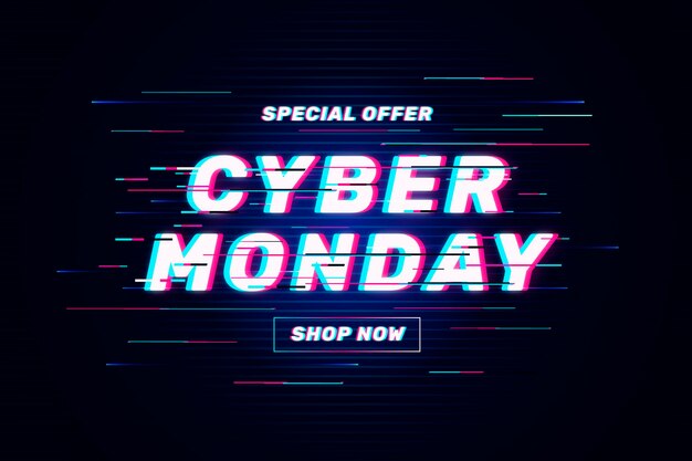 Banner de oferta de falha da Cyber Monday