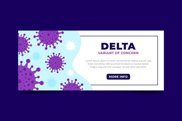 Banner de variante delta criativo