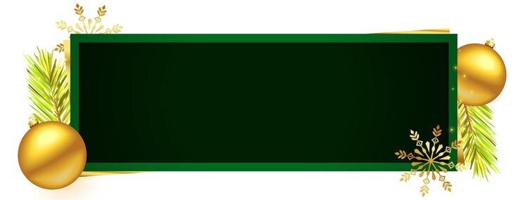 Vetor grátis banner decorativo de convite de feliz natal com espaço de texto