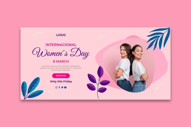 Banner do dia internacional da mulher