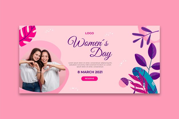 Banner do dia internacional da mulher