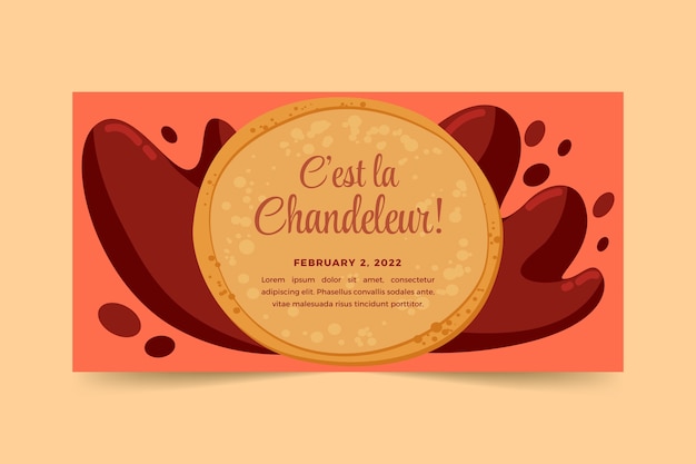 Banner horizontal chandeleur plano