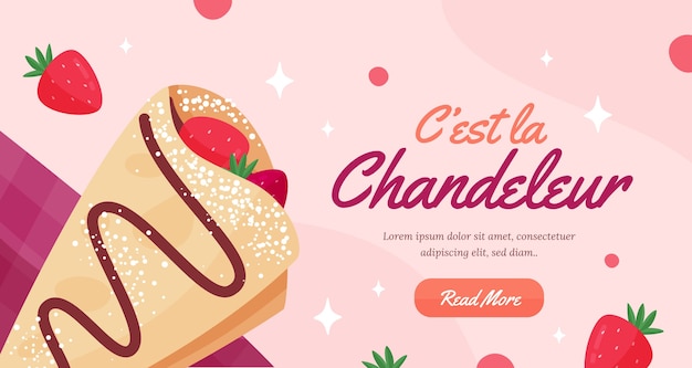 Banner horizontal chandeleur plano