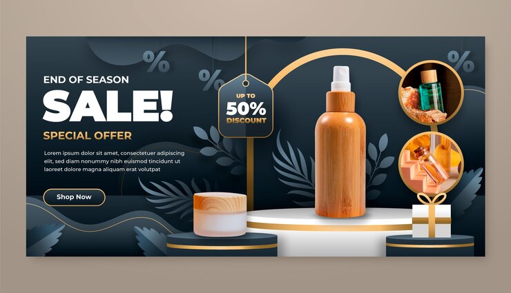 Vetor grátis banner horizontal do pódio em estilo de papel