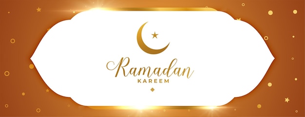 Banner islâmico brilhante ramadan kareem