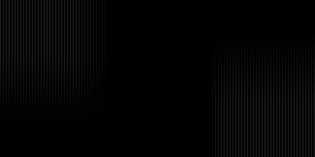 Vetor grátis banner mínimo com design de listras pretas
