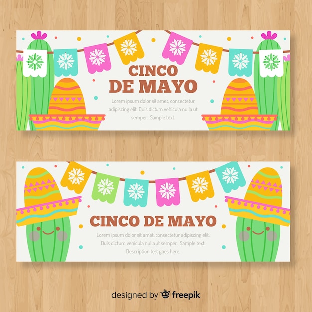 Banners cinco de mayo