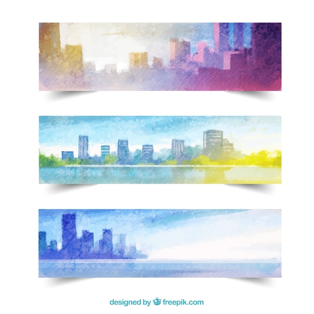 Banners cityscape