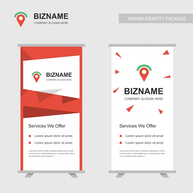 Banners de anúncio de negócios design vector