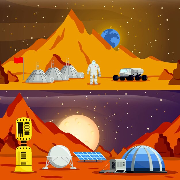 Banners de colonização do planeta