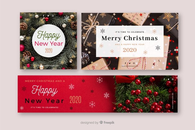 Banners de natal com foto