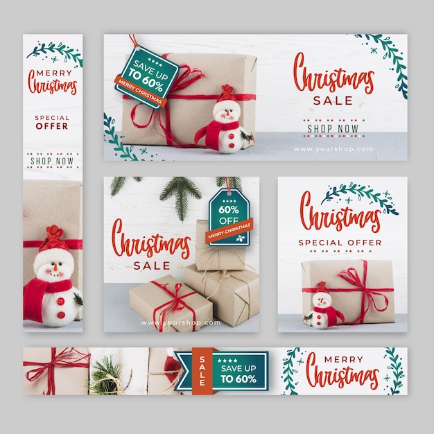 Banners de natal com foto