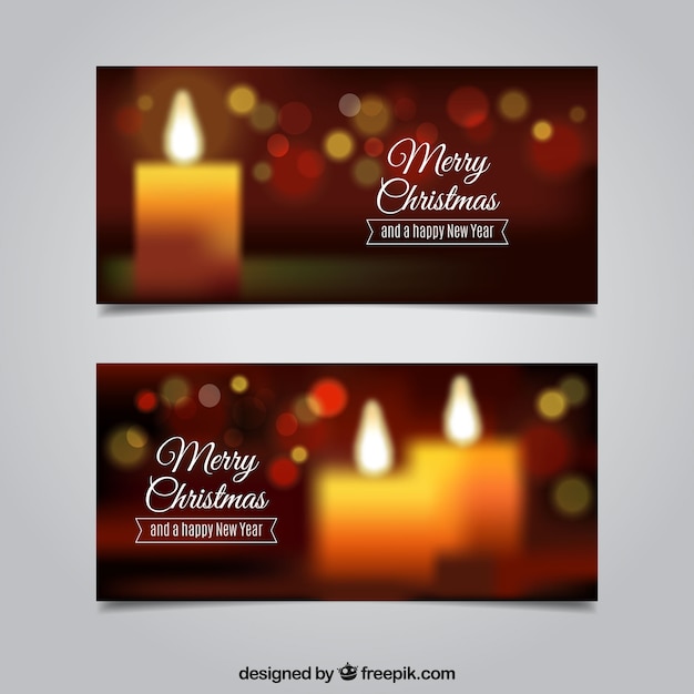 Banners de natal vintage