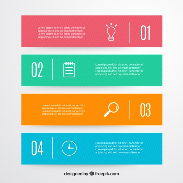 Vetor grátis banners infográfico decorativas em estilo minimalista