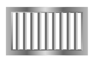 Vetor grátis barras de aço da prisão feitas com metal