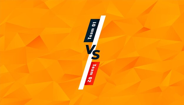 batalha de equipe de duelo contra o banner no estilo lowpoly
