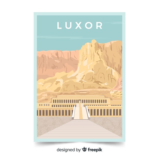 Vetor grátis bela ilustração de fundo luxor