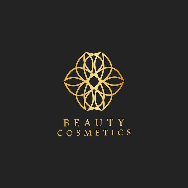 Vetor grátis beleza cosméticos design logotipo vector