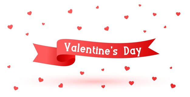 belo dia de São Valentim voando fita em corações de amor fundo