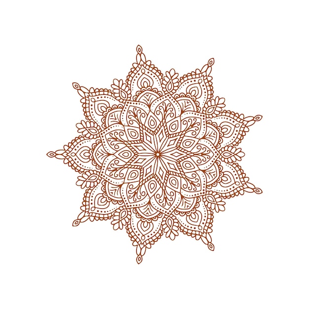 Belo fundo de design de mandala étnica